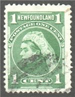 Newfoundland Scott 80 Used F